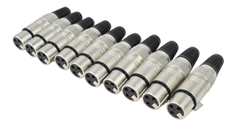 XLR Female 3 Pin Connectors Pack of  